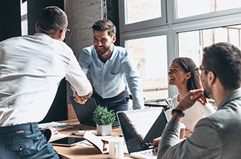 group of enterpreneurs in a meeting