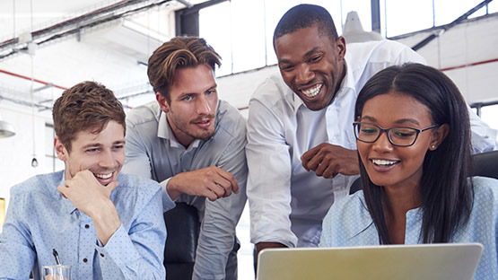 Multi ethnic business team at a meeting