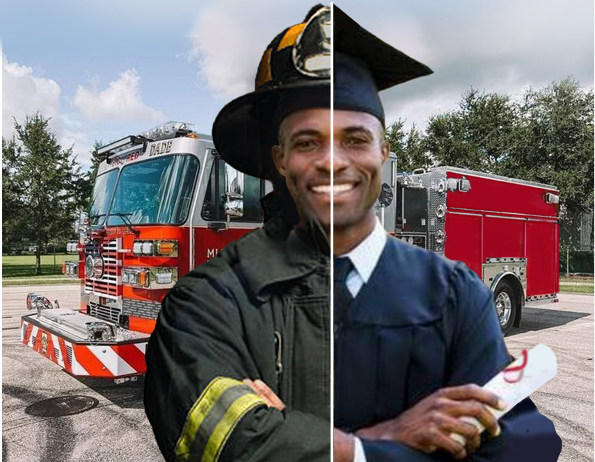 School of Justice fire fighters