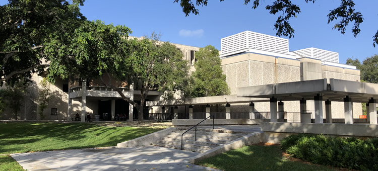 Scenic shot of building 3 of Miami Dade college outside